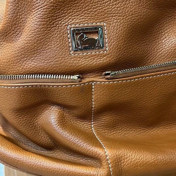 Dooney & Bourke pebbled leather caramel color handbag - Picture 2 of 7